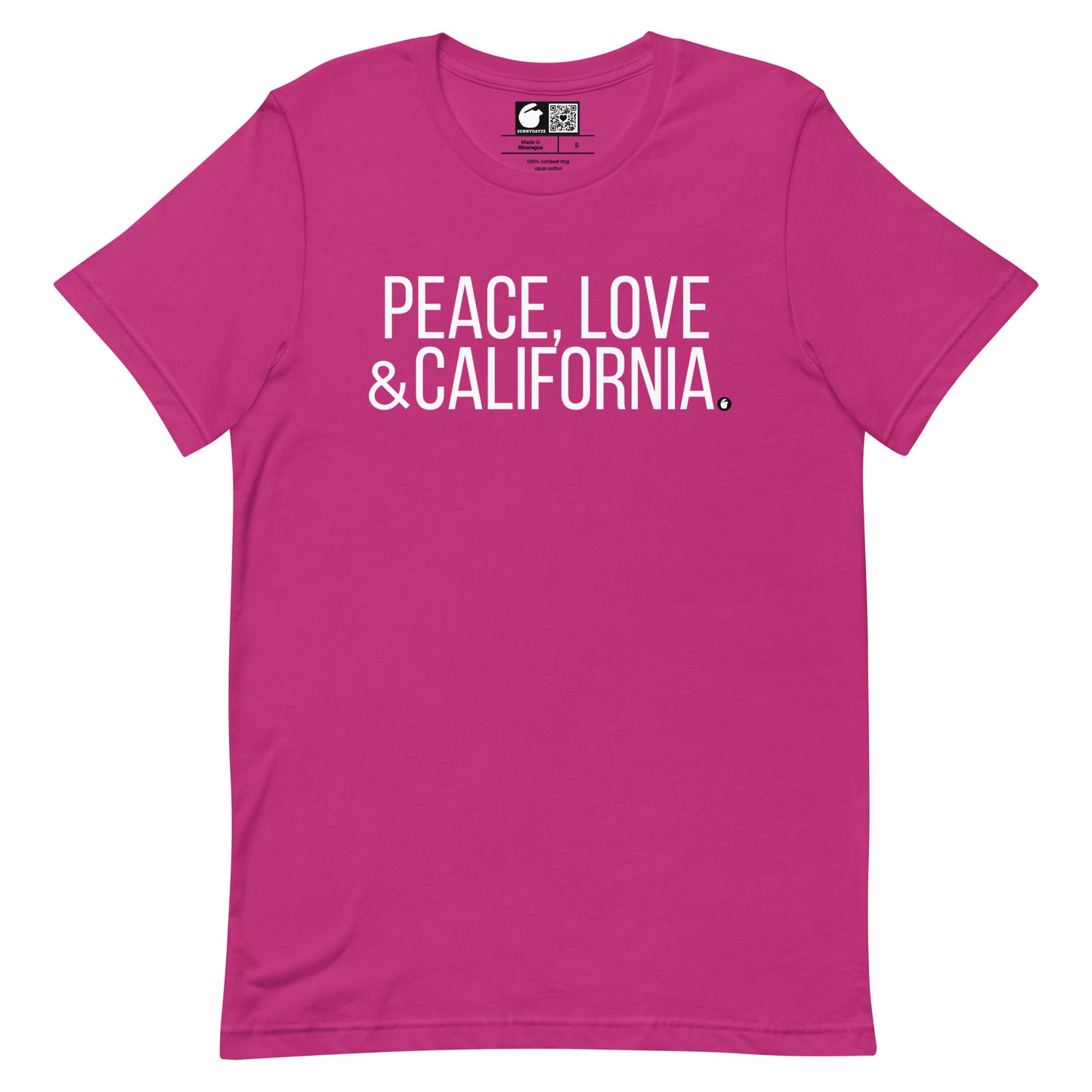 CALIFORNIA Short=Sleeve Unisex t-shirt