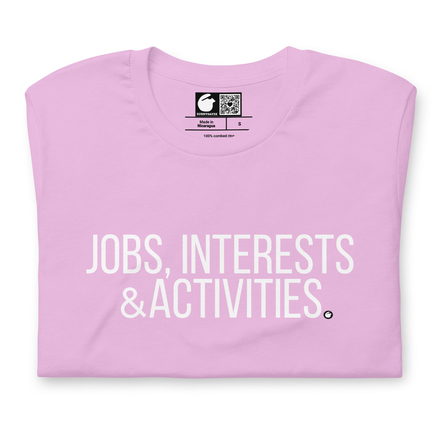 JOBS INTERESTS & ACTIVITIES TITLE CARD - NFS