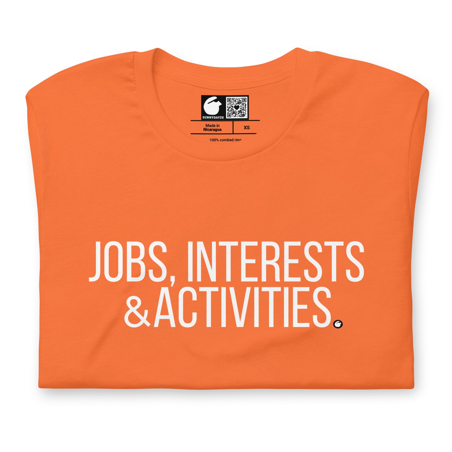 JOBS INTERESTS & ACTIVITIES TITLE CARD - NFS