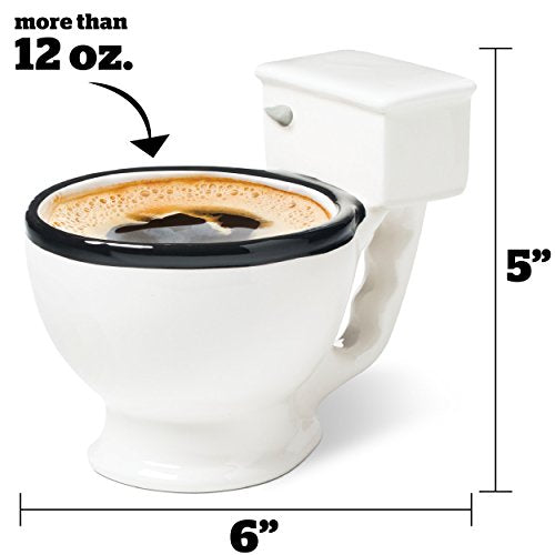 Toilet Mug Funny Gag Gift Perfect for Coffee, Tea